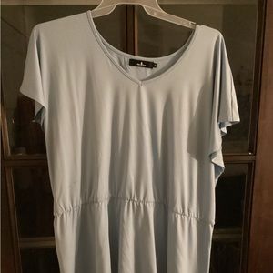 Silky peplum tunic, size 3x